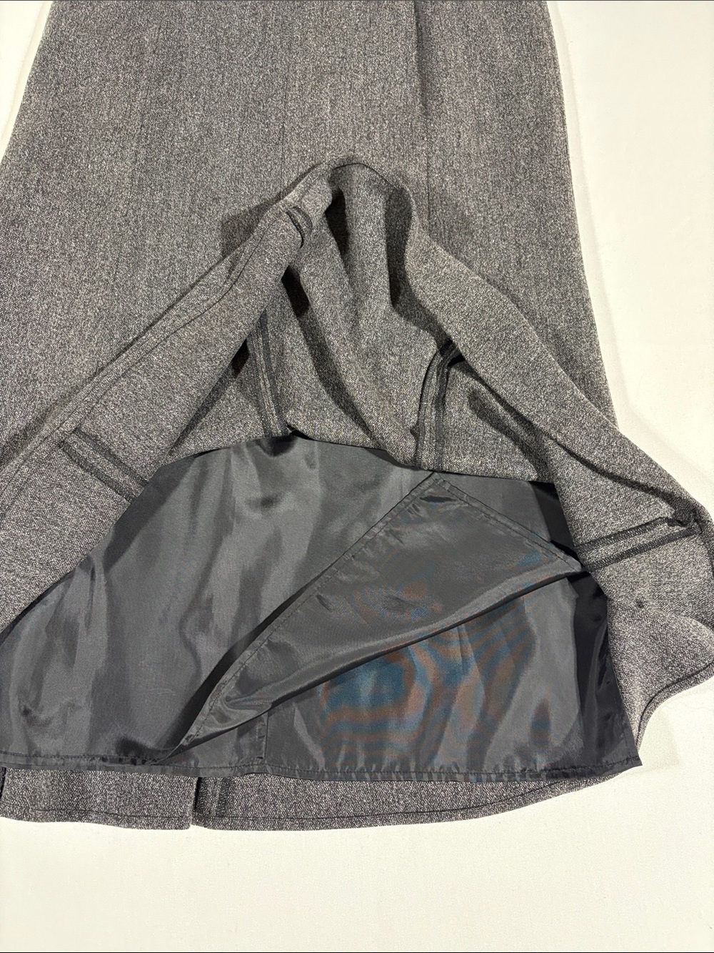 Jones Wear Gray A-Line Flared Midi Skirt - Picture 13 of 14